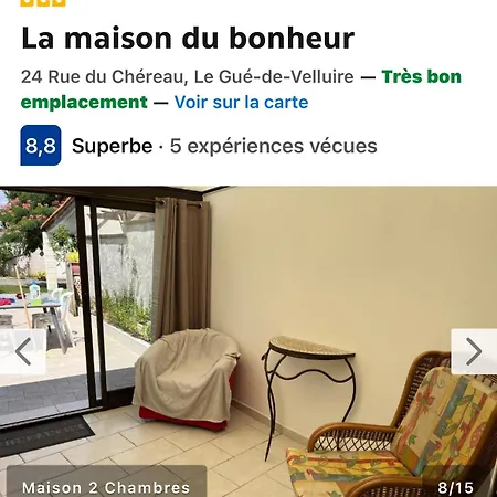 La Maison Du Bonheur Le Gue-de-Velluire